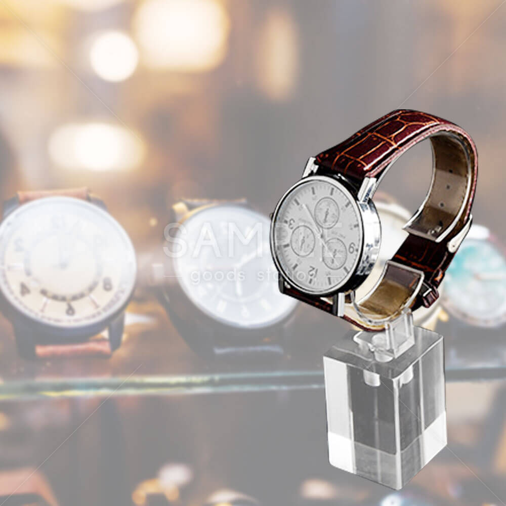 腕時計スタンド ブレスレット展示台 台座付き アクリル素材 異なる3