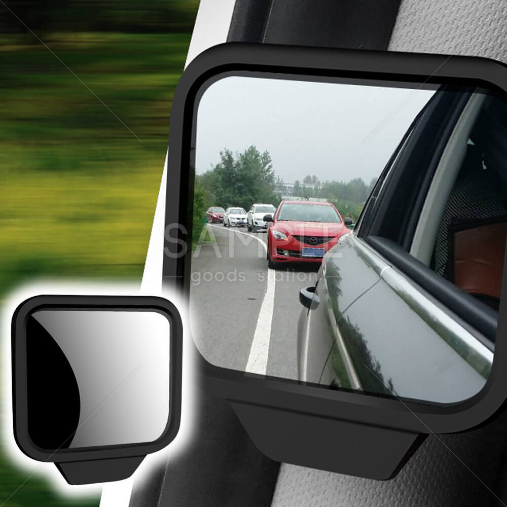 車用 ドアミラー サイドミラー ブラインドスポットミラー 角度調整可能 補助 曲面鏡 斜め後方確認 死角防止 取り付け簡単 角型