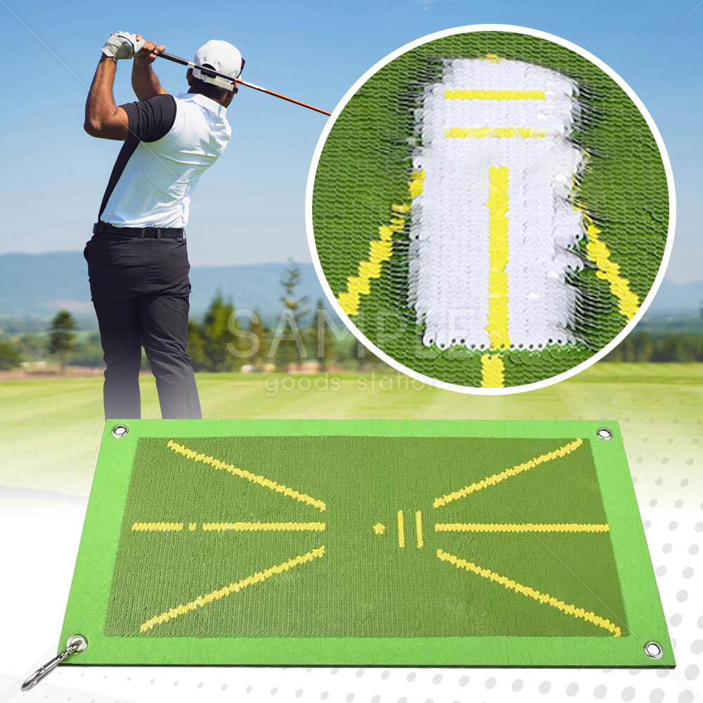 ゴルフマット 軌跡が確認できる ショット用マット ゴルフ練習 練習器具 スイング 素振り練習 持ち運び便利