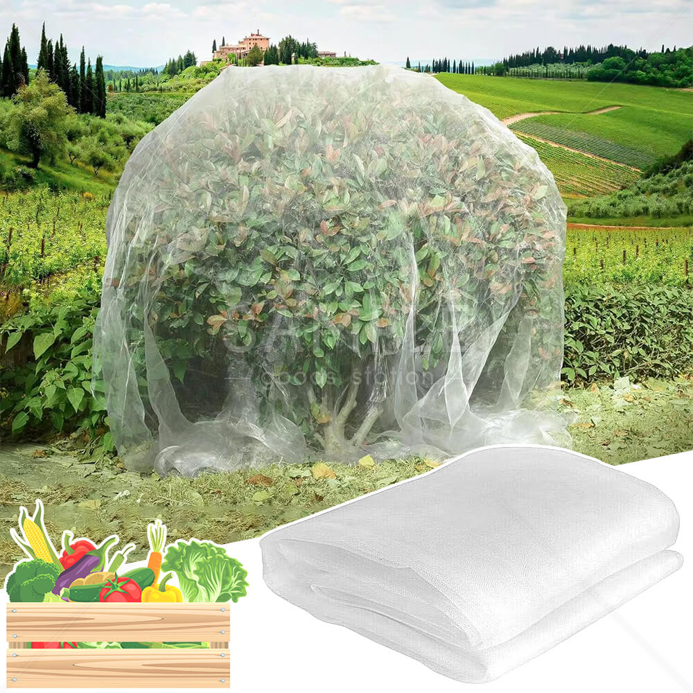 防虫ネット 防虫メッシュ 防鳥ネット ガーデニング 庭 園芸 野菜 栽培 家庭菜園 畑 プランター 花壇 メッシュ 網 植物 花 果樹 保護 虫 鳥除け 防霜 防風 2.5m×3m