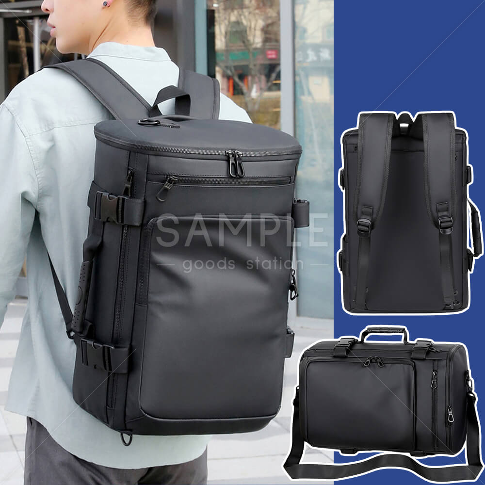 3way リュックサック バックパック ビジネスリュック ショルダーバッグ 持ち手 ポケット メンズ 大容量 30L 防水 軽量 防災 旅行 通学 通勤 ビジネス 出張 アウトドア キャンプ ブラック