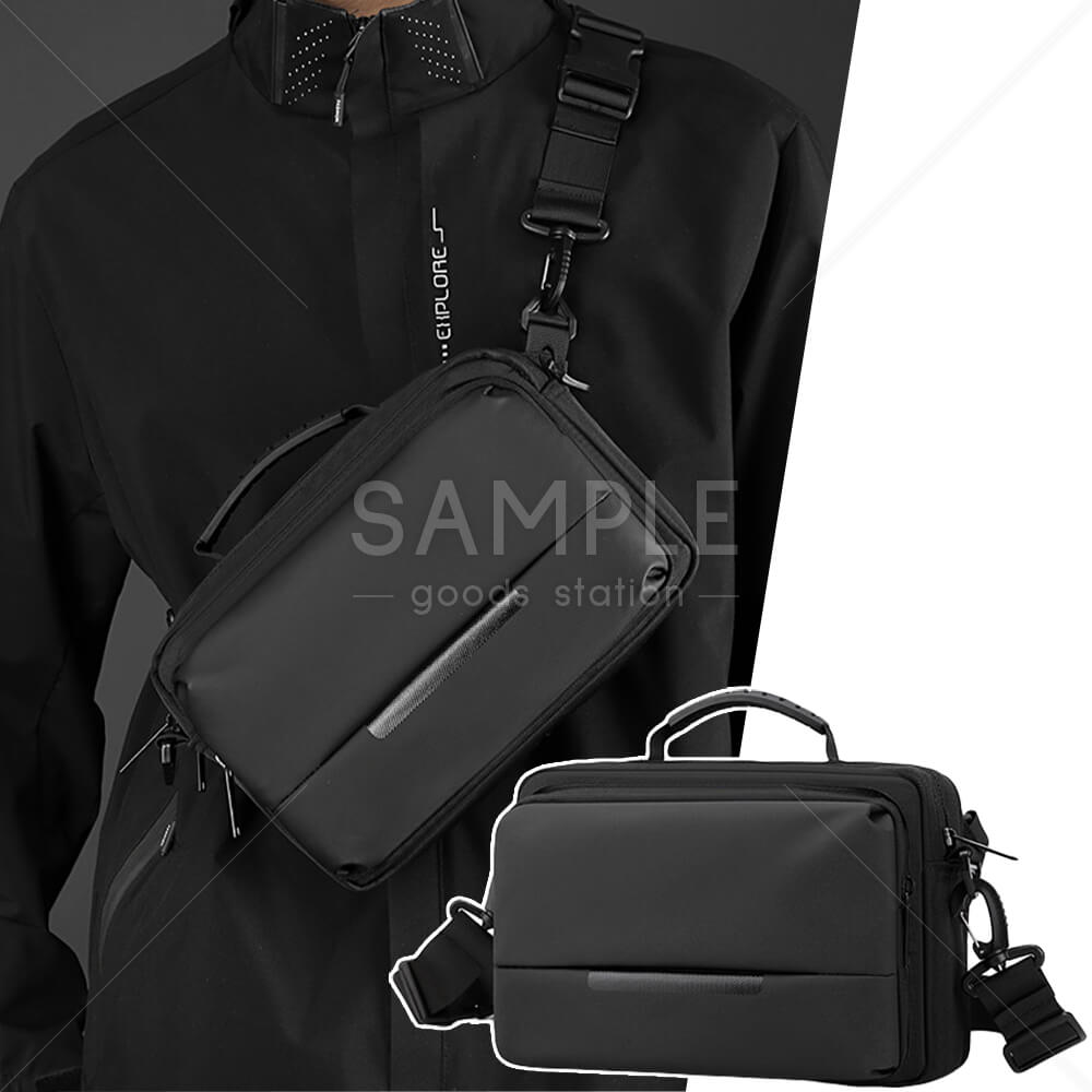 3way ショルダーバッグ トートバッグ ボディバッグ ハンドバッグ 持ち手 メンズ コンパクト 肩掛け 斜め掛け 多機能 多層収納 複数ポケット 防水 出張 旅行 通勤 通学